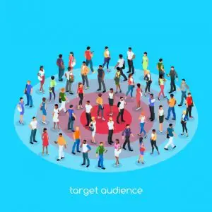 - Brand You Creative Isometric social concept. Target audience.