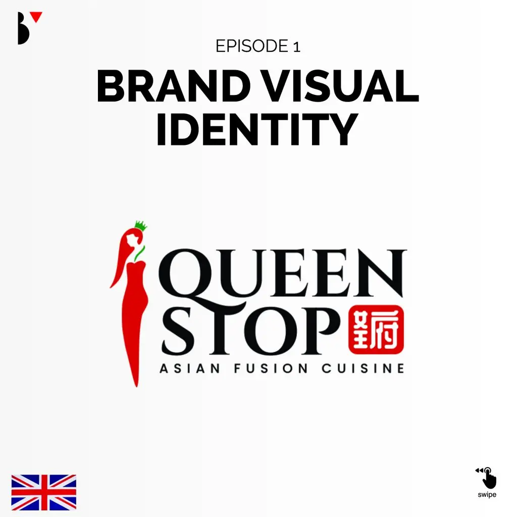Branding agency project: Queen Stop brand visual identity