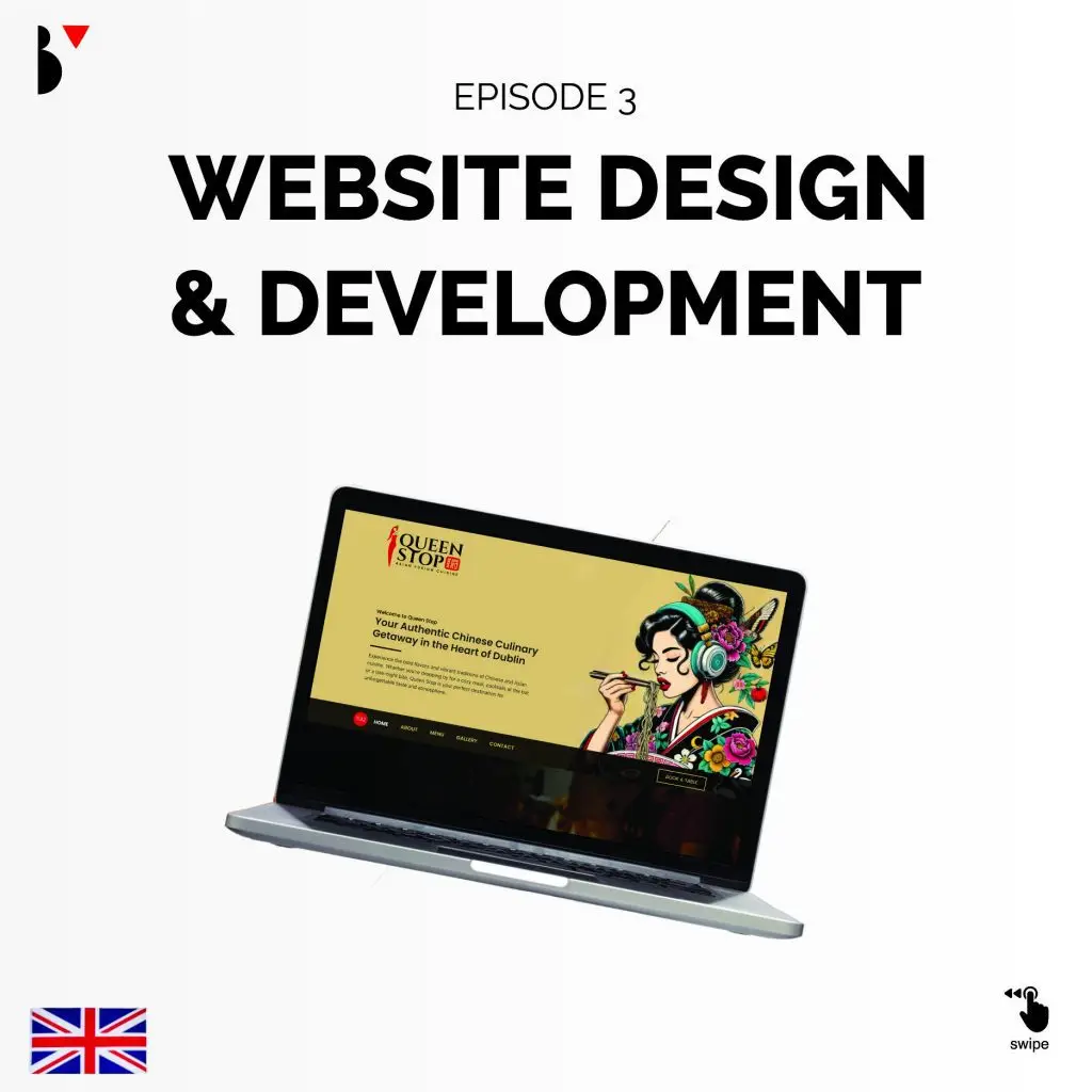 Queen Stop restaurant website design and development